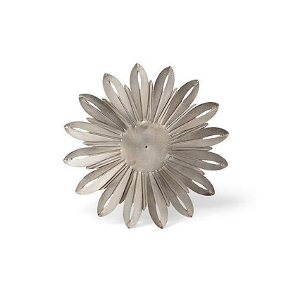 Aged Nickel Wall Sunflower, Large