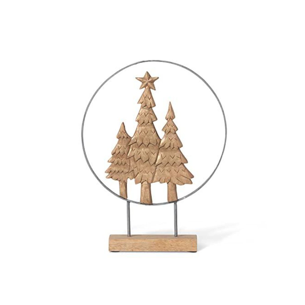 Hand Carved Christmas Tree Sculpture