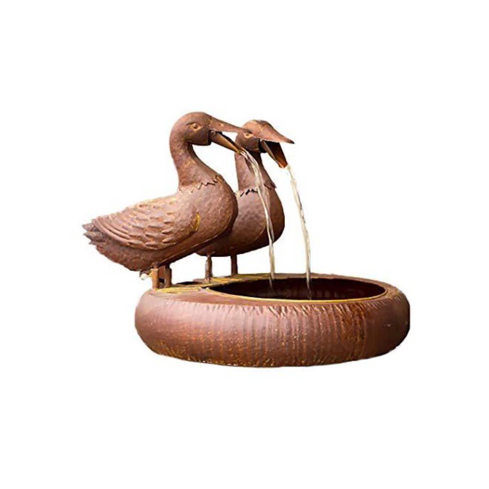 Folk Art Duck Fountain