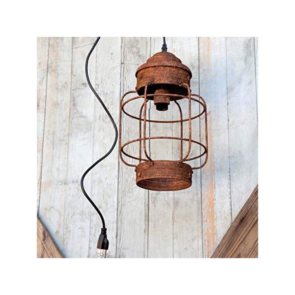 Salvaged Lantern Hanging Light Fixture