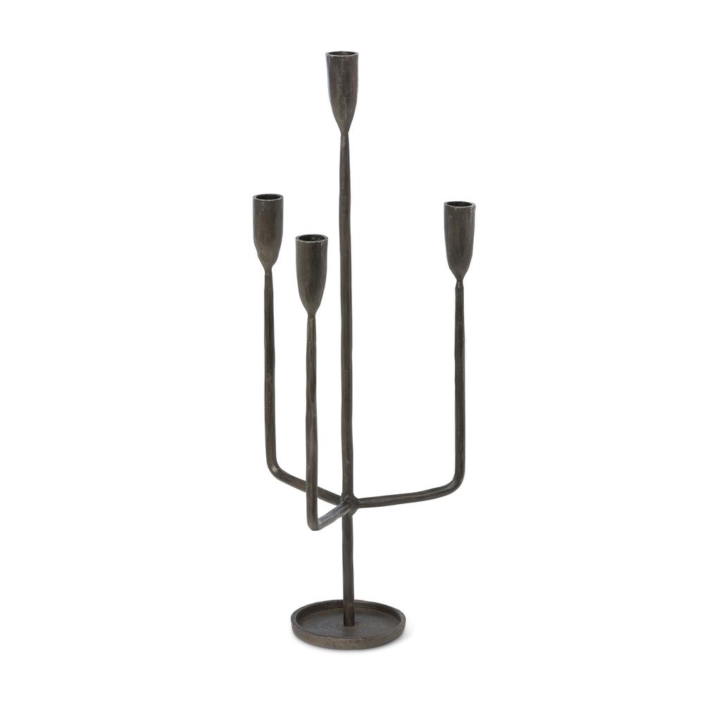 Primitive Iron Candelabra