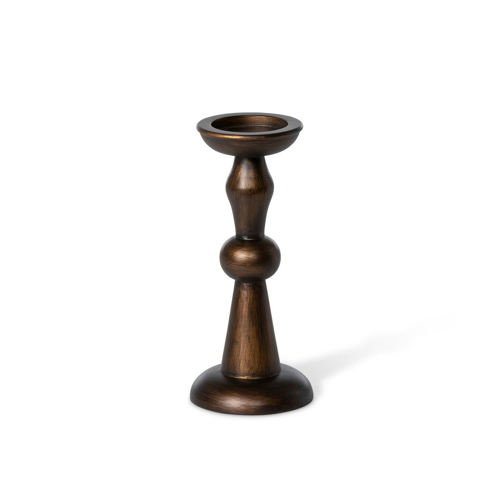 Manor Hearth Wood Candle Holder Small