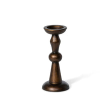 Manor Hearth Wood Candle Holder Small