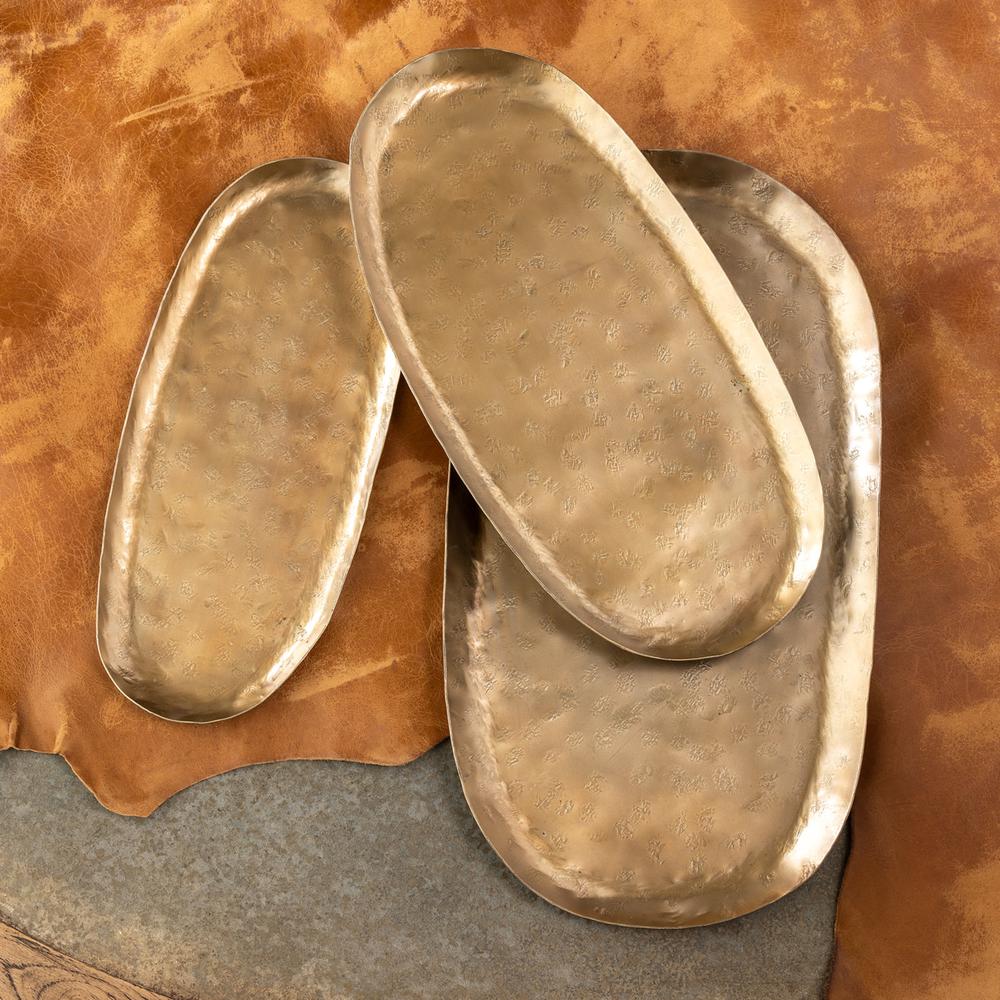 Antique Gold Iron Trays