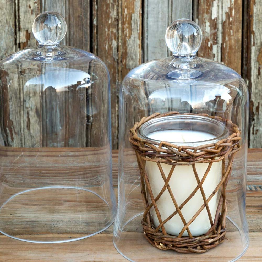 Candle Cover Bell Jar 6" x 9"