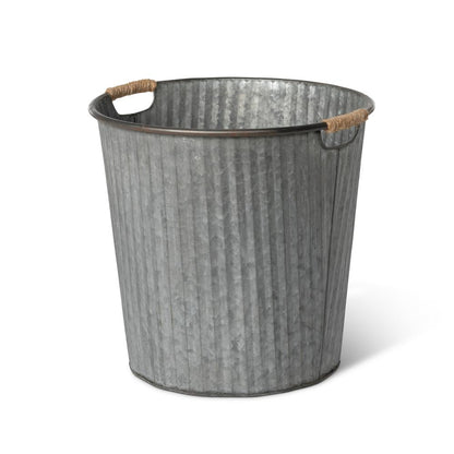 Galvanized Flower Bucket, Small