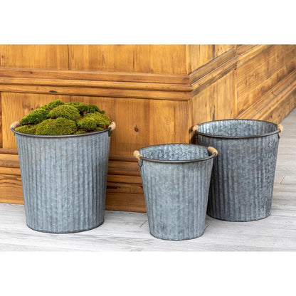 Galvanized Flower Bucket, Small