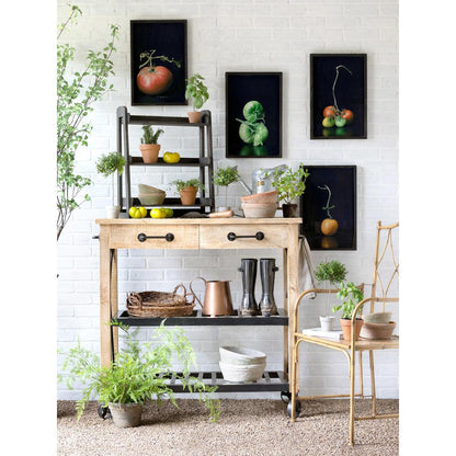 Garden Potting Cart Island