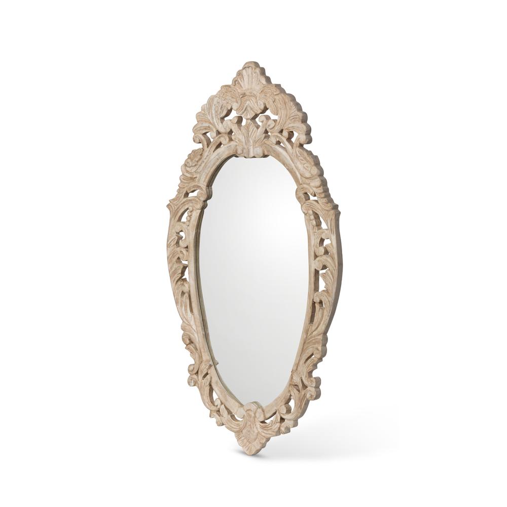 Auvergne Hand Carved Wood Mirror