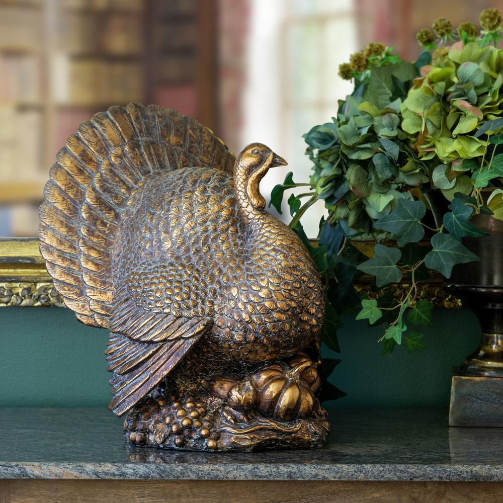 Bronze Turkey Centerpiece