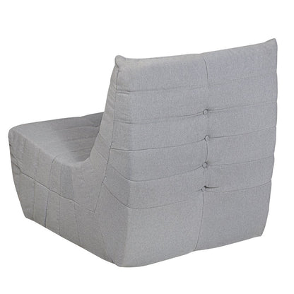 5 Piece Gray Compressed Foam Loveseat Sofa Chairs and Table Set