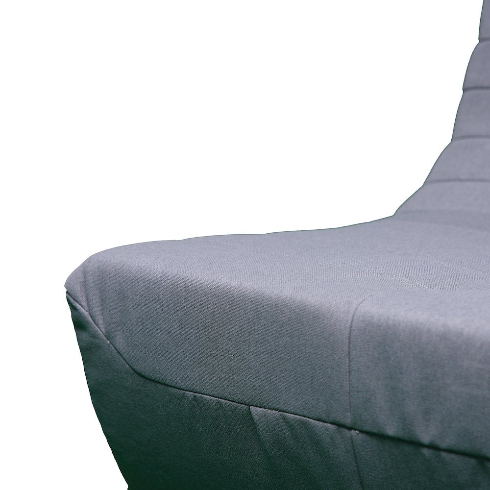 5 Piece Gray Compressed Foam Loveseat Sofa Chairs and Table Set