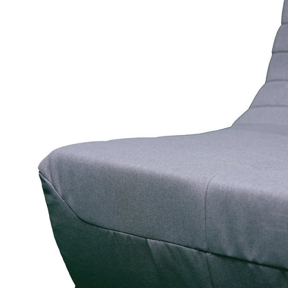5 Piece Gray Compressed Foam Loveseat Sofa Chairs and Table Set