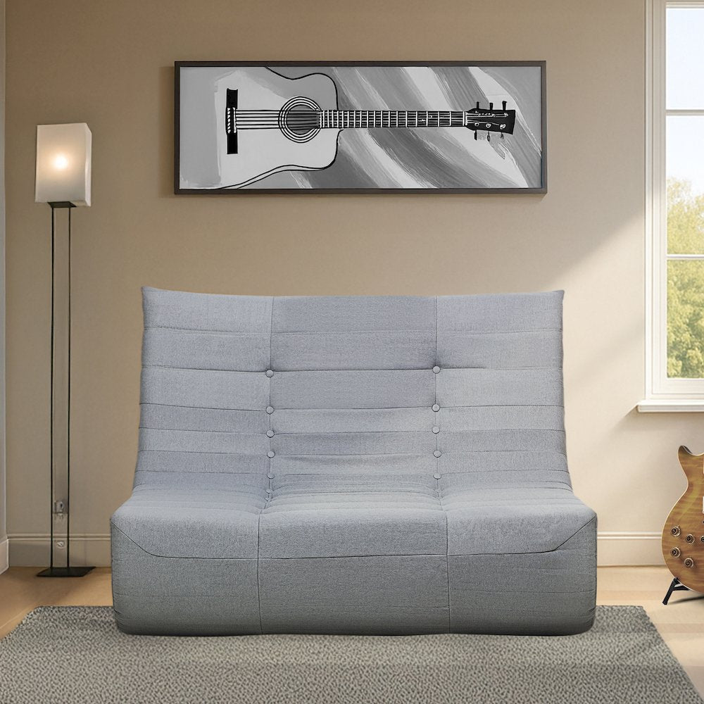 Gray Compressed Foam Sofa