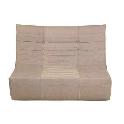 5 Piece Brown Compressed Foam Loveseat Sofa Chairs and Table Set