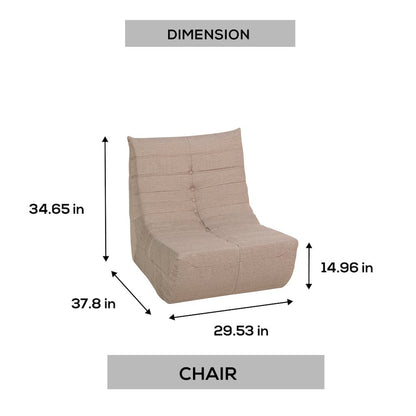 Brown Compressed Foam Chair