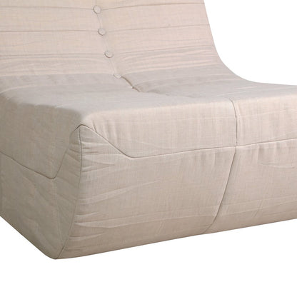Beige Compressed Foam Sofa