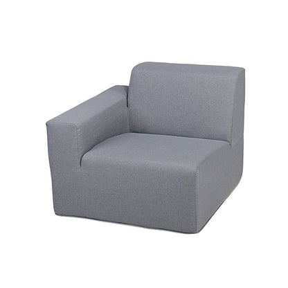 2 Place Seating Gray Outdoor Compressed Foam Sectional Sofas
