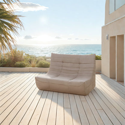 Brown Outdoor Compressed Foam Sofa