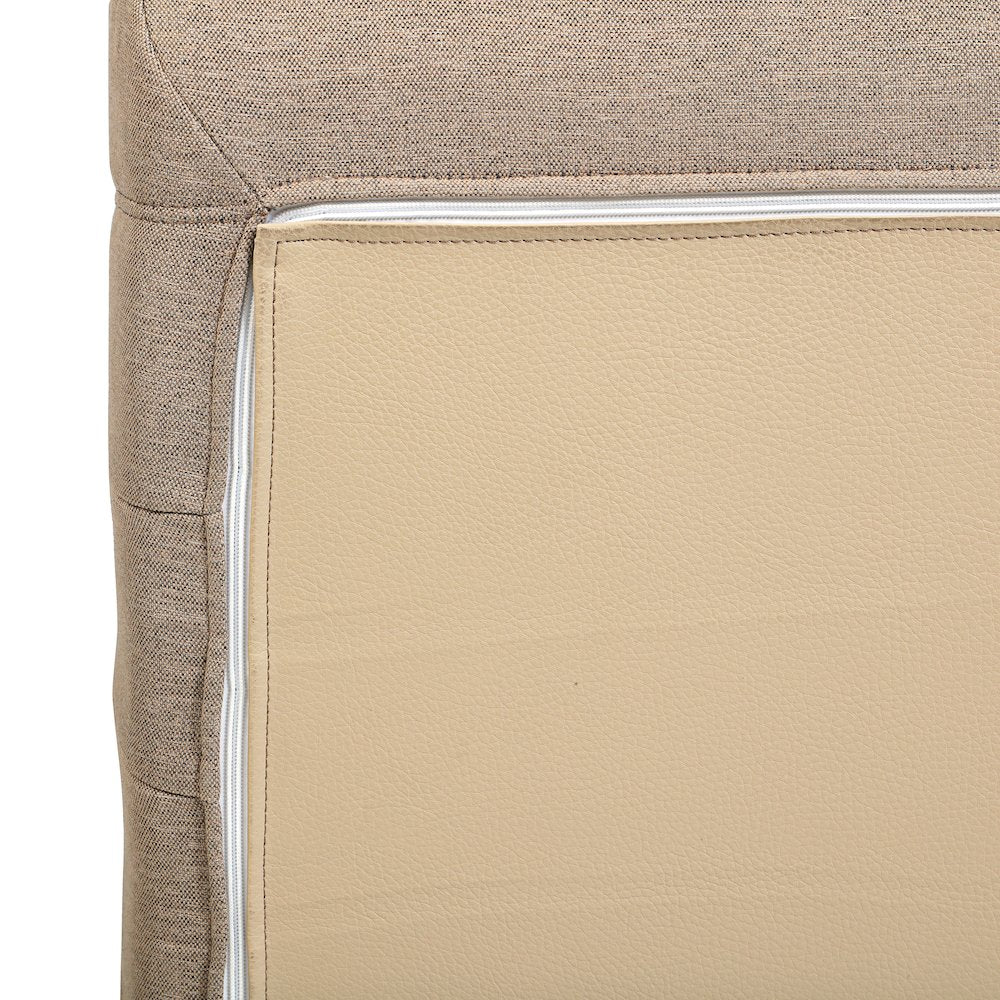 Brown Outdoor Compressed Foam Sofa