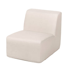 Beige Outdoor Compressed Foam Armless Sectional Sofa Chair