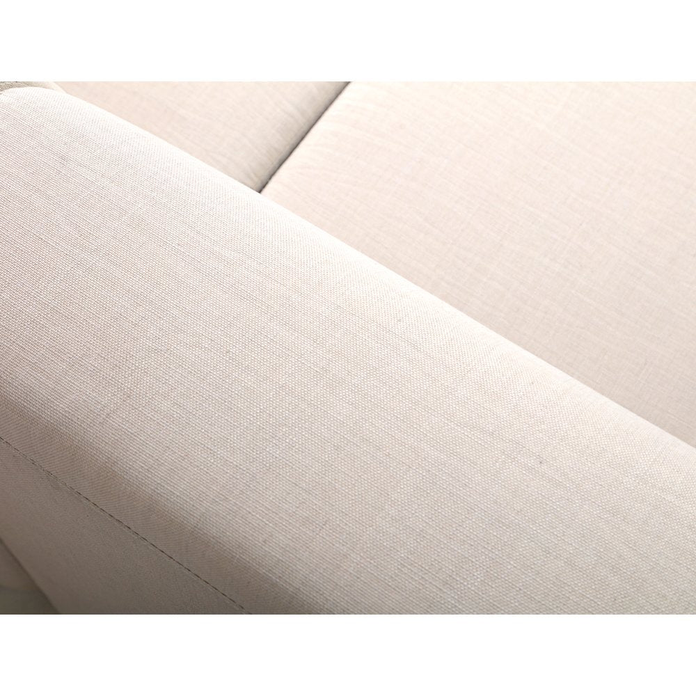 2 Place Seating Beige Outdoor Compressed Foam Sectional Sofas