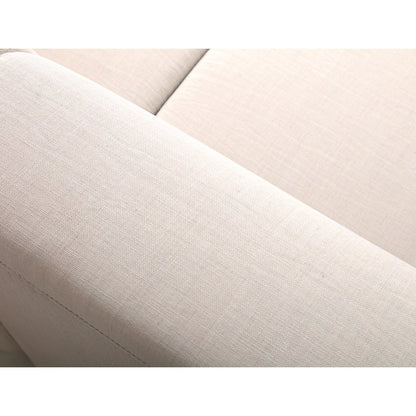 2 Place Seating Beige Outdoor Compressed Foam Sectional Sofas