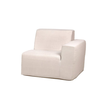 2 Place Seating Beige Outdoor Compressed Foam Sectional Sofas