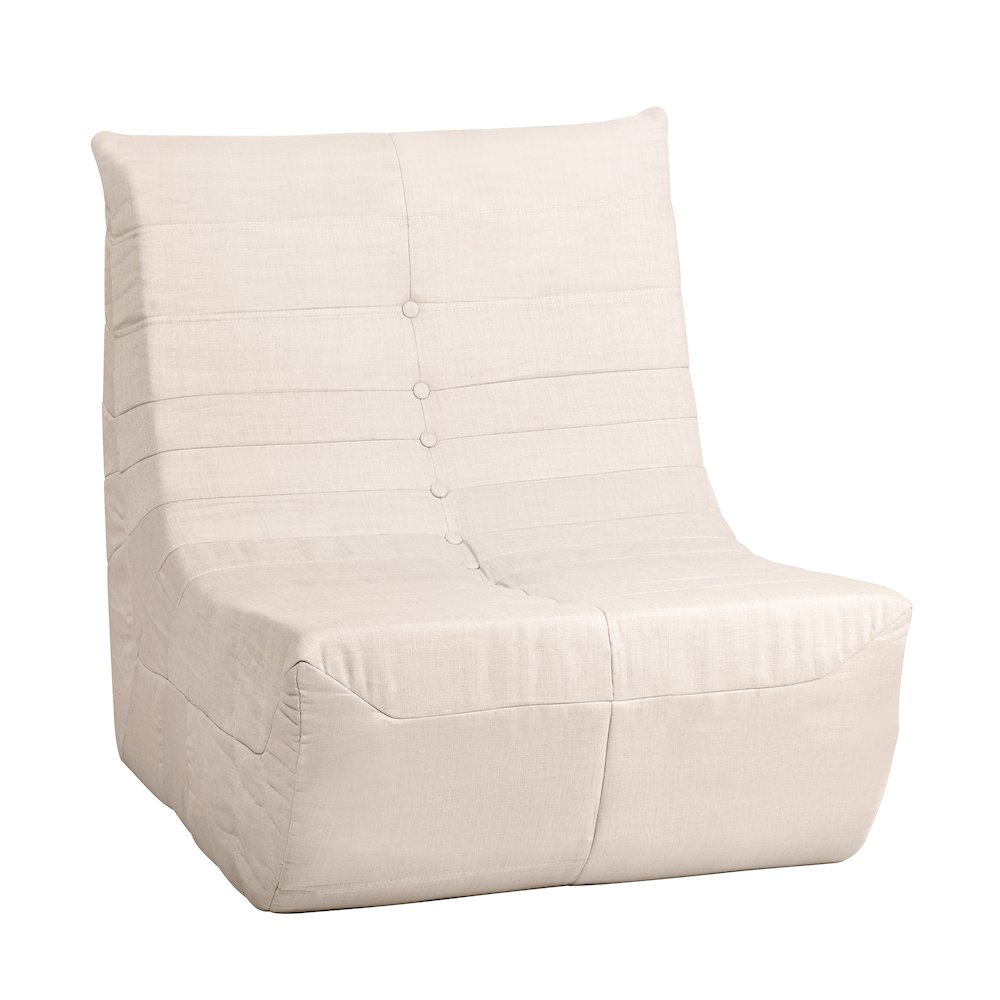 Beige Outdoor Compressed Foam Chair