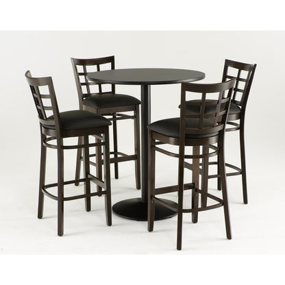 3130 30" Bar Stool with Medium Finish and Graph Parrot Seat