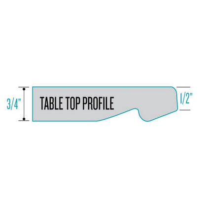 36" Tall OD214 Indoor/Outdoor All-Season Table with 36" x 36" Square Greystone Top