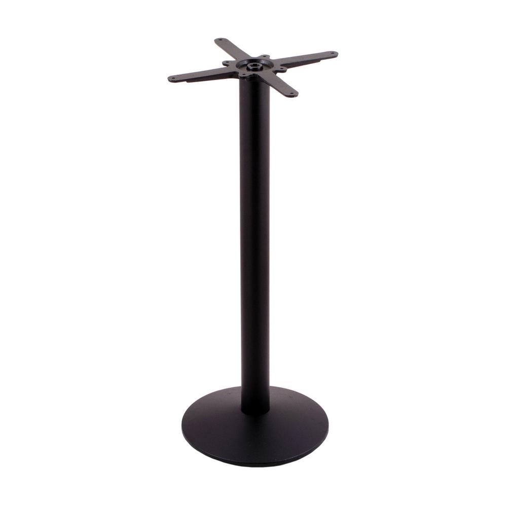 214 Black Cast Iron Bar Height Base with 16" Dia. Round Foot