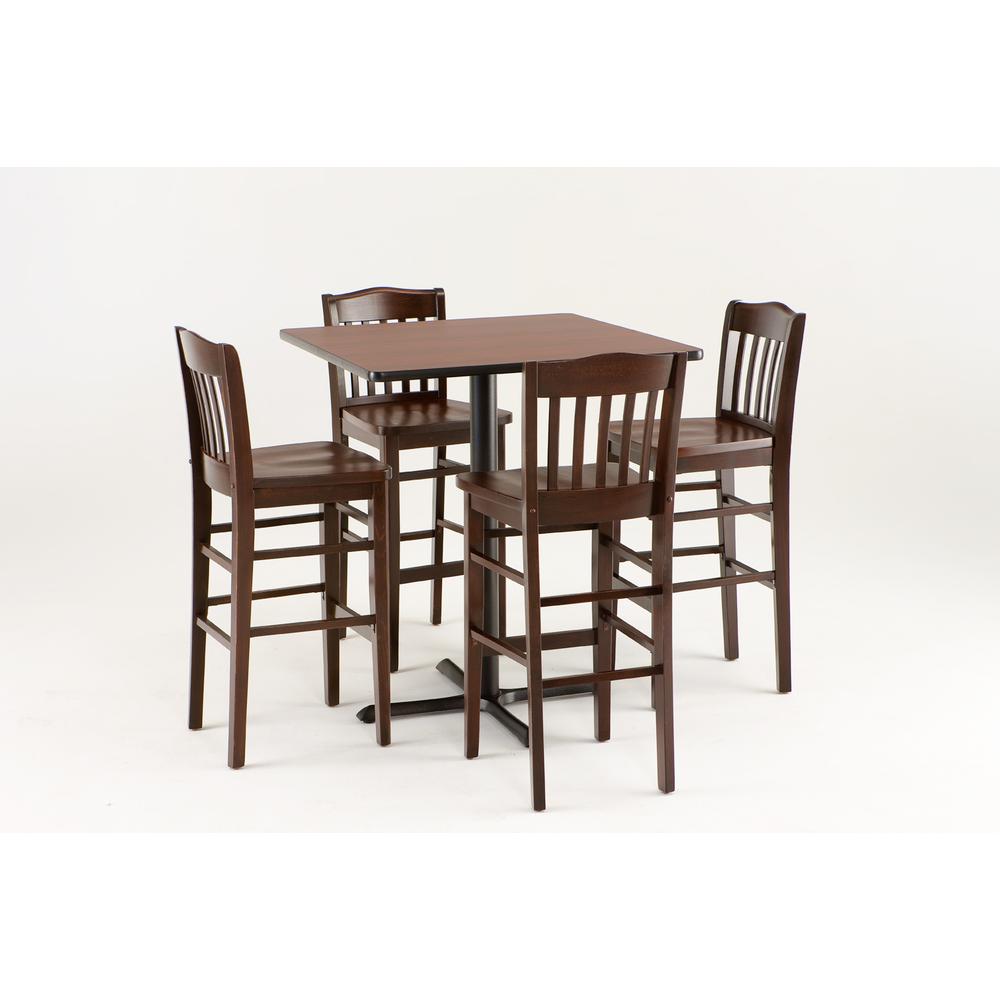 3110 25" Counter Stool with Dark Cherry Finish and a Dark Cherry Seat