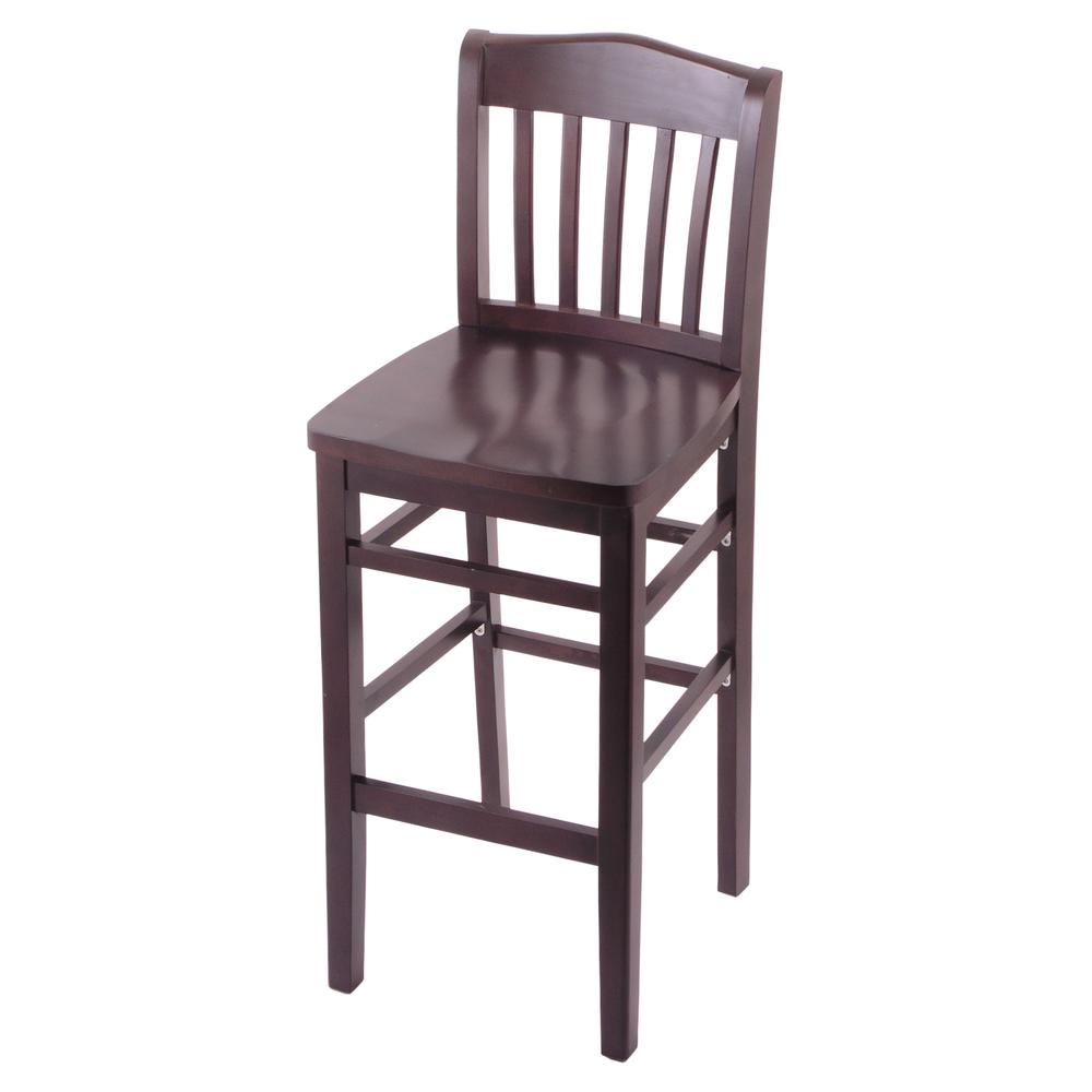 3110 30" Bar Stool with Dark Cherry Finish and a Dark Cherry Seat