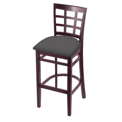 3130 30" Bar Stool with Dark Cherry Finish and Canter Storm Seat