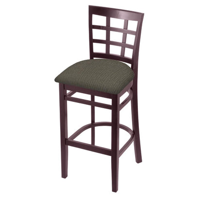 3130 30" Bar Stool with Dark Cherry Finish and Graph Chalice Seat