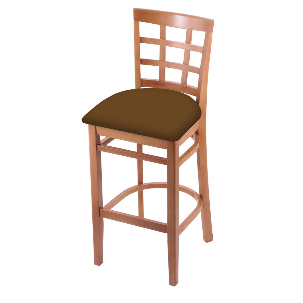 3130 30" Bar Stool with Medium Finish and Canter Thatch Seat