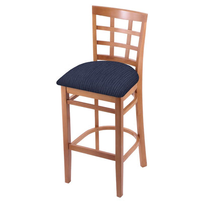 3130 30" Bar Stool with Medium Finish and Graph Anchor Seat