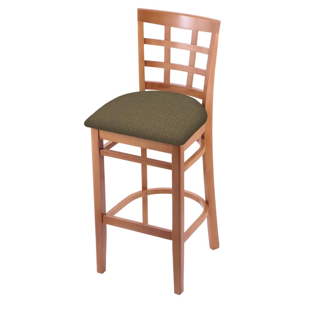 3130 30" Bar Stool with Medium Finish and Graph Cork Seat
