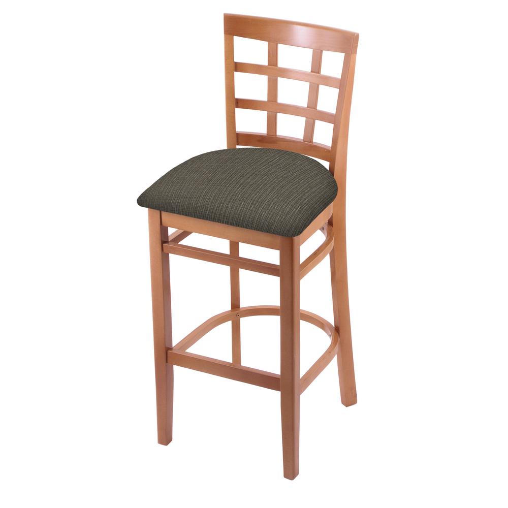 3130 30" Bar Stool with Medium Finish and Graph Chalice Seat