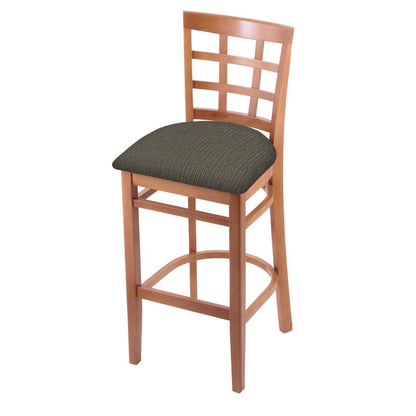 3130 30" Bar Stool with Medium Finish and Graph Chalice Seat