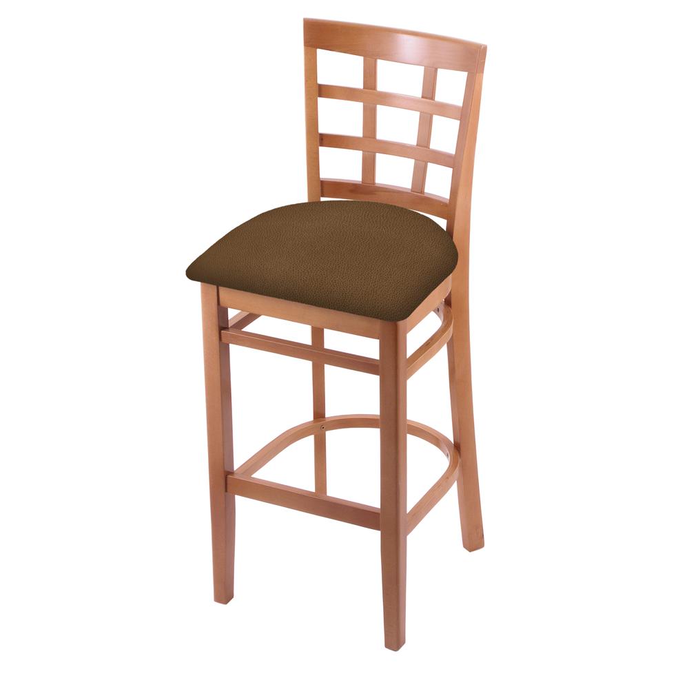 3130 30" Bar Stool with Medium Finish and Rein Thatch Seat