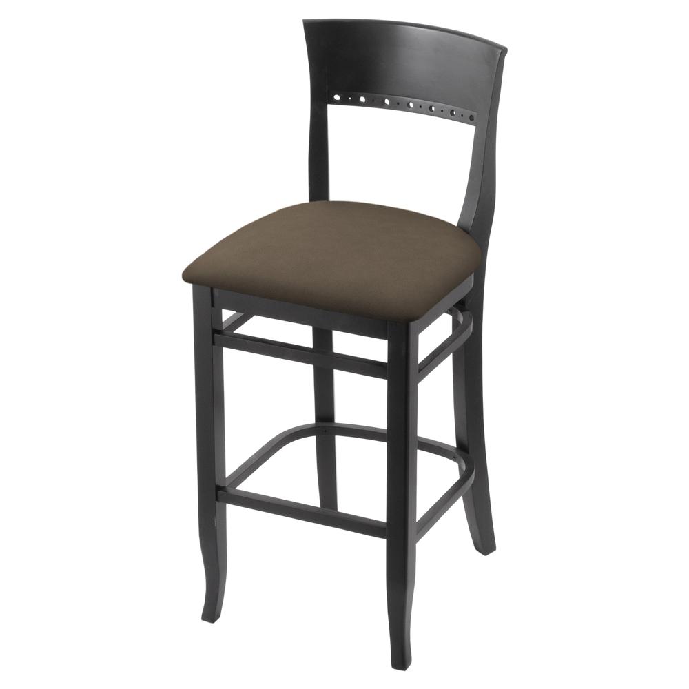 3160 30" Bar Stool with Black Finish and Canter Earth Seat
