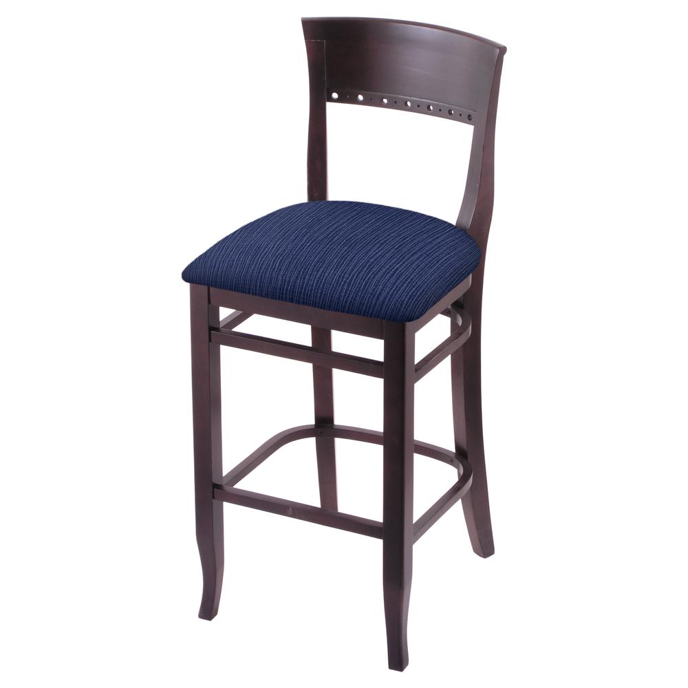 3160 30" Bar Stool with Dark Cherry Finish and Graph Anchor Seat