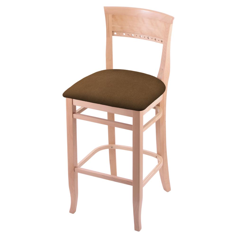 3160 30" Bar Stool with Natural Finish and Rein Thatch Seat