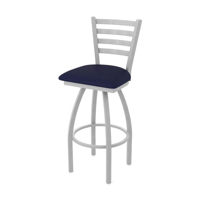 410 Jackie 36" Swivel Bar Stool with Anodized Nickel Finish and Canter Twilight Seat