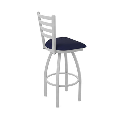 410 Jackie 36" Swivel Bar Stool with Anodized Nickel Finish and Canter Twilight Seat