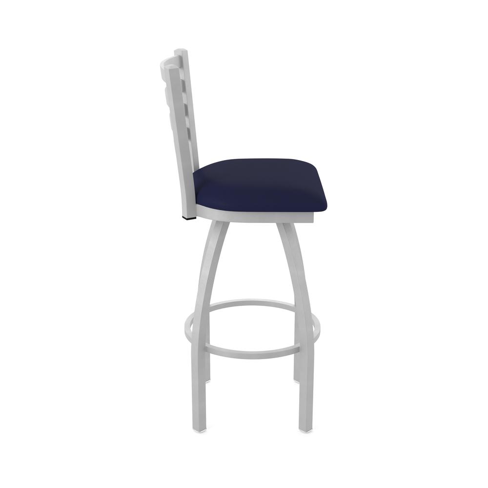410 Jackie 36" Swivel Bar Stool with Anodized Nickel Finish and Canter Twilight Seat