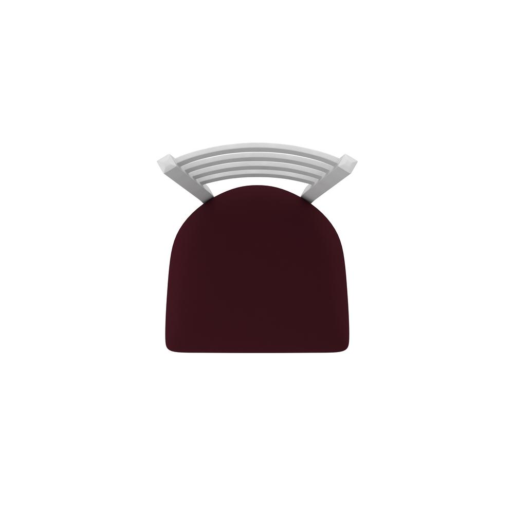410 Jackie 36" Swivel Bar Stool with Anodized Nickel Finish and Canter Bordeaux Seat
