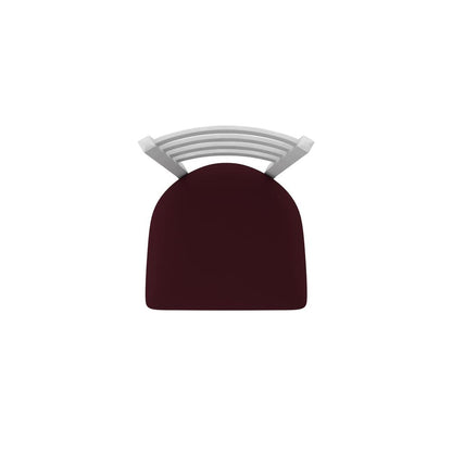 410 Jackie 36" Swivel Bar Stool with Anodized Nickel Finish and Canter Bordeaux Seat